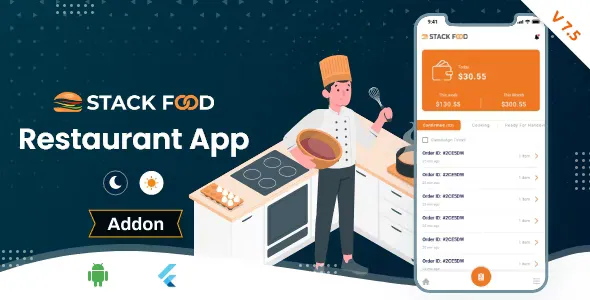 StackFood Multi Restaurant - Food Ordering Restaurant App v7.2.1