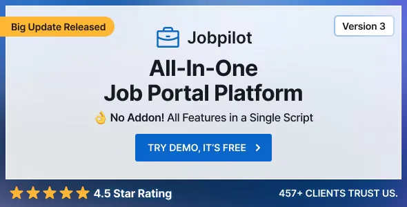 Jobpilot v3.18.0 - Job Portal Laravel Script