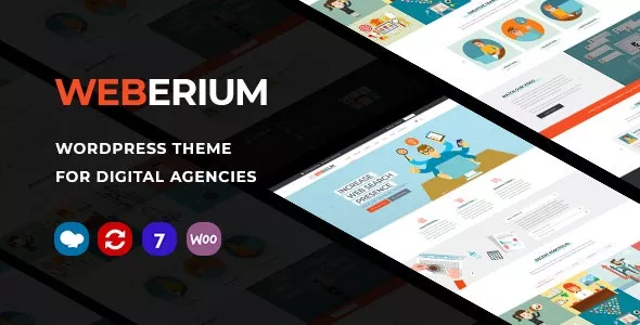Weberium v1.22 - Responsive WordPress Theme Tailored for Digital Agencies