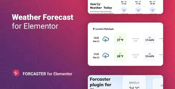 Forcaster v1.0.1 - Weather Forecast for Elementor