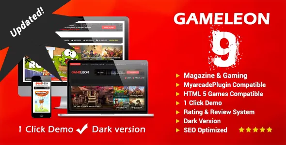 Gameleon v9.6 - WordPress Gaming & Magazine Theme