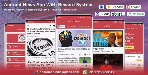 Andro News - Android News App With Reward System