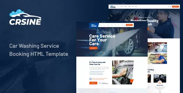 CRSINE - Car Washing Service Booking HTML Template