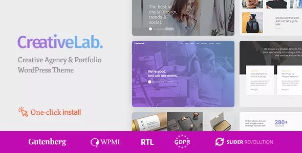 Creative Lab v1.1.6 - Studio Portfolio & Design Agency WordPress Theme