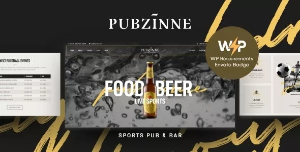 Pubzinne v1.0.7 - Sports Bar & Pub WordPress Theme