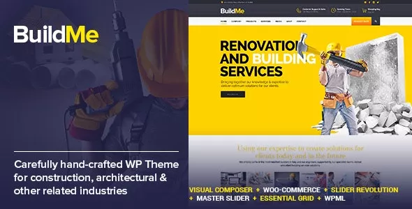 BuildMe v6.1 - Construction & Architectural WP Theme