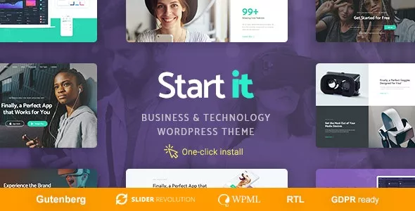 Start It v1.2.0 - Technology & Startup WordPress Theme