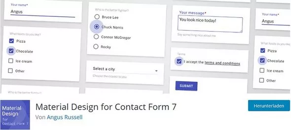 Material Design for Contact Form 7 Pro v2.6.4