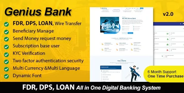 Genius Bank v2.1 - All in One Digital Banking System
