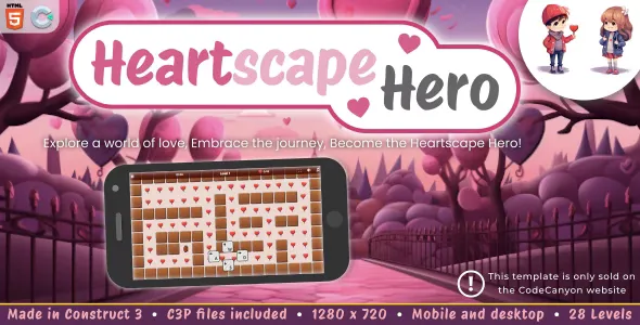 Heartscape Hero - HTML5 Maze Game