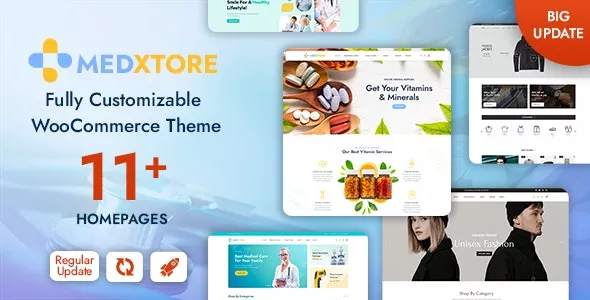 MedXtore v2.2 - Pharmacy, Medical & Beauty Elementor WooCommerce Theme