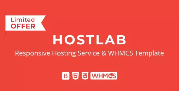 HostLab v3.6 - Responsive Hosting Service with WHMCS Template