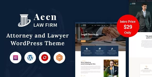 Aeen v1.8.1 - Attorney and Lawyer WordPress Theme