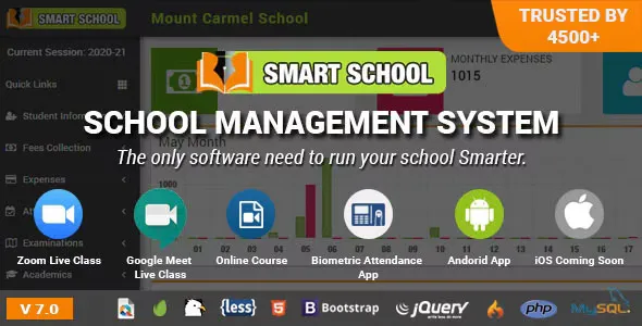 Smart School v7.0.0 - School Management System
