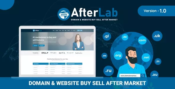 AfterLab - Domain & Website Buy Sell After Marketplace
