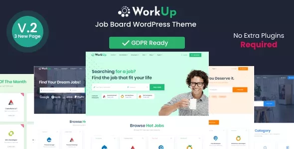 Workup v2.1.15 - Job Board WordPress Theme