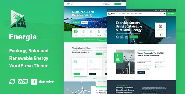 Energia v1.1.2 - Renewable Energy WordPress Theme