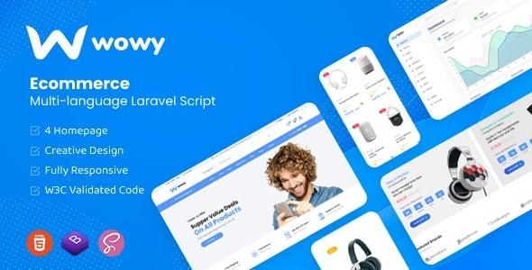 Wowy v1.24.0 - Multi-language Laravel eCommerce Script