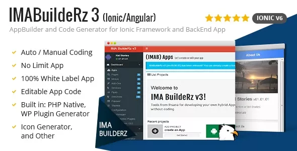 IMABuildeRz v3 - Ionic Mobile App Builder + Code Generator