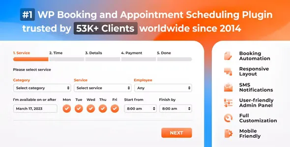 Bookly Pro v6.9 - Appointment Booking and Scheduling Software System