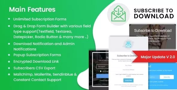 Subscribe to Download v2.0.5 - An Advanced Subscription Plugin for WordPress