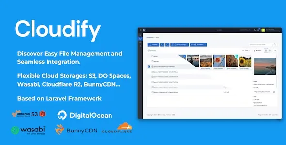 Cloudify v1.0.1 - Self-Hosted File Manager and Cloud Storage