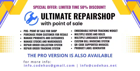 Ultimate Repair Shop Solution with Point of Sale v0.6.4
