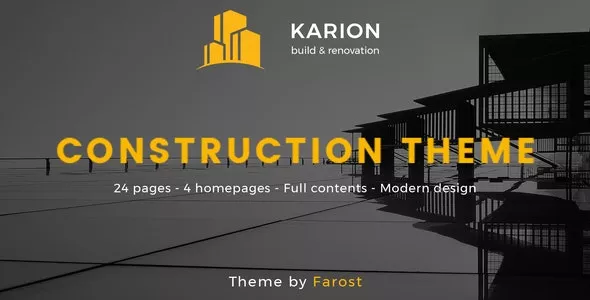 Karion v2.0 - Construction & Building WordPress Theme