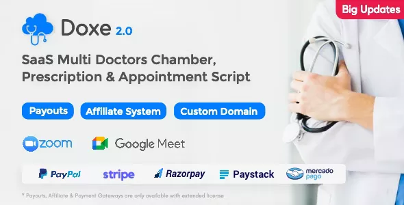 Doxe v2.0 - SaaS Doctors Chamber, Prescription & Appointment Software