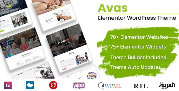 Avas v6.5.2 - Elementor MultiPurpose WordPress Theme