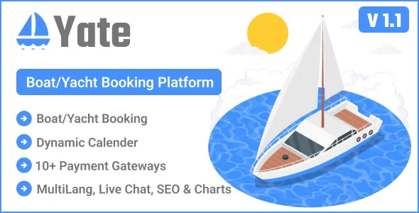 Yate v1.1 - Boat/Yacht Booking Platform