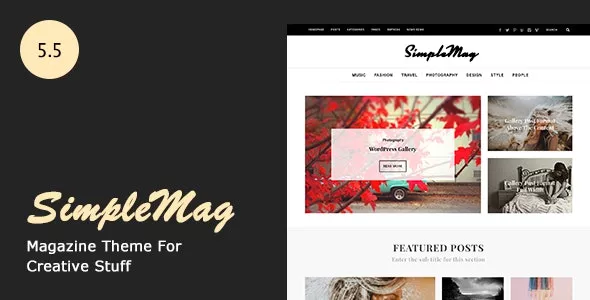 SimpleMag v5.5 - Magazine Theme for Creative Stuff