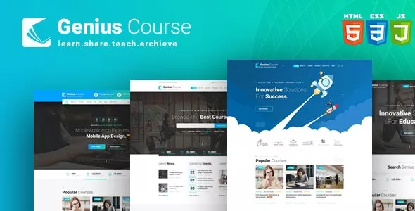 Genius Course - School Classes Institute HTML Template