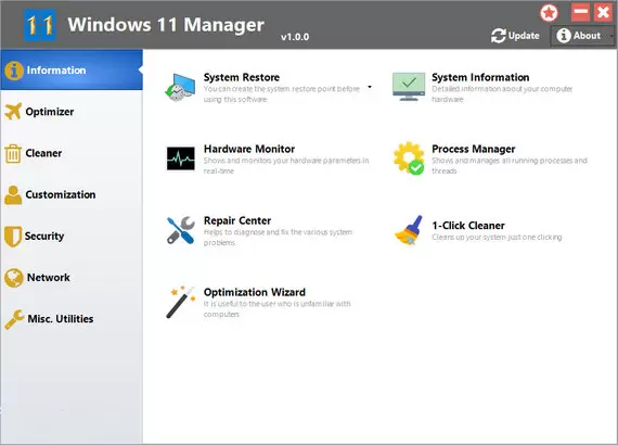 Windows 11 Manager 1.2.7 Portable