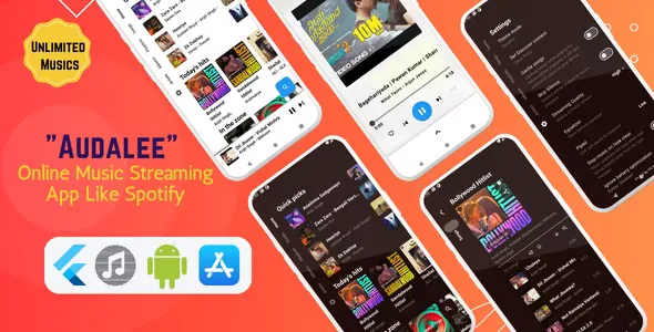 Audalee v1.5 - Unlimited Music Streaming App