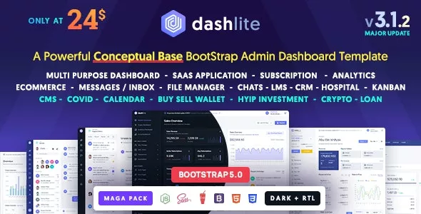 DashLite v3.1.2 - Bootstrap Responsive Admin Dashboard Template