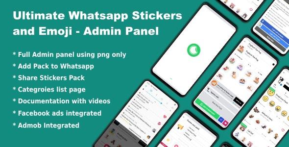 Whatsapp Telegram Signal Stickers and Animated Stickers v4.0 - Admin Panel