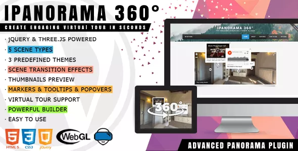 iPanorama 360° v1.8.2 - Virtual Tour Builder for WordPress
