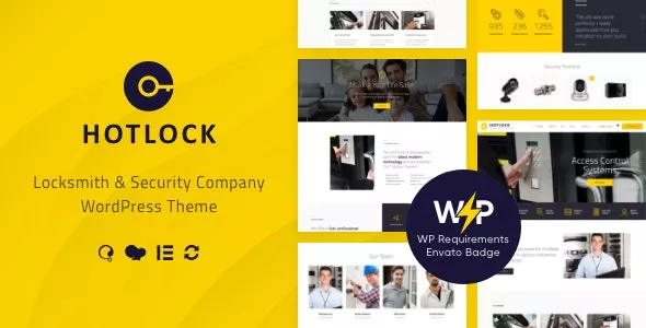 HotLock v1.3.9 - Locksmith & Security Systems WordPress Theme + RTL
