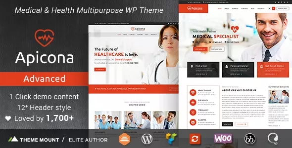 Apicona v22.3.0 - Health & Medical WordPress Theme