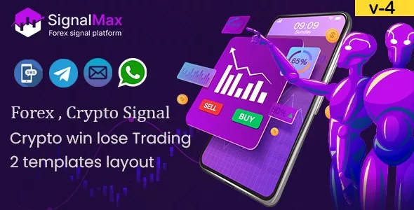 SignalMax v4.0 - Trading & Forex , Crypto Signal Notifier Subscription Based Platform
