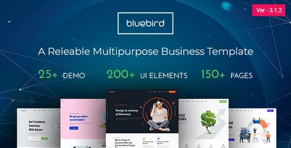 Bluebird v3.1.2 - Multipurpose Business HTML Template
