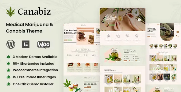 Canabiz v1.0.3 - Weed Medical Marijuana, Cannabis Shop Theme