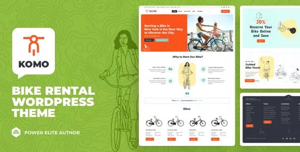 Komo v1.3.1 - Bike Rental Shop WordPress Theme