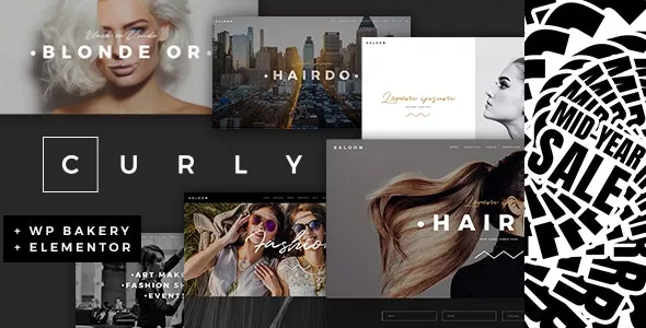 Curly v2.9.2 - A Stylish Theme for Hairdressers and Hair Salons