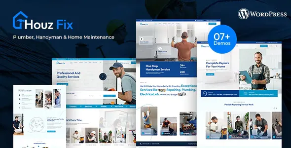 HouzFix v1.0.6 - Plumber, Handyman Services WordPress Theme