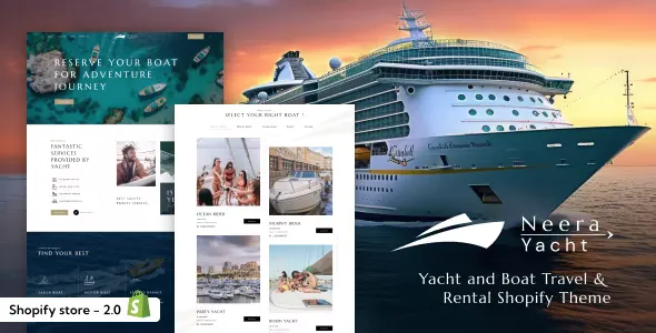Neera v1.1 - Yacht Boat & Travel Rental Services Shopify Theme