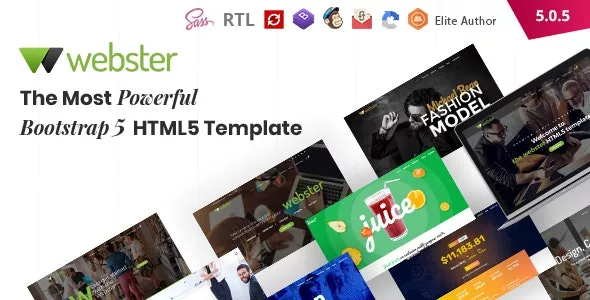 Webster v5.0.5 - Responsive Multi-purpose HTML5 Template