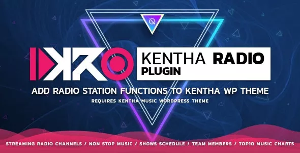 KenthaRadio v2.2.0 - Addon for Kentha Music WordPress Theme To Add Radio Station and Schedule Functionality