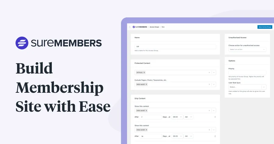 SureMembers v1.9.2 - The Best Membership Plugin for WordPress